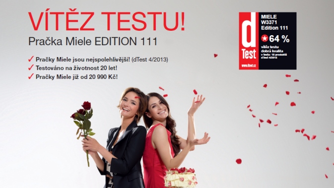 Další vítězství pračky Miele v dTestu